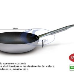 Padella Svasata Alta A Saltare Cm.24 Antiaderente-8003150456224