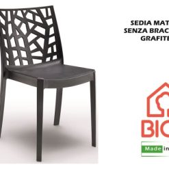 Sedia Matrix Senza Braccioli Grafite-8003723403525