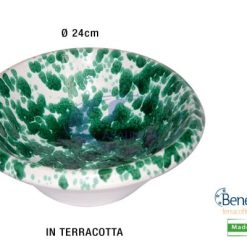 Catino Terracotta Schizzato Cm.24-8032770507832