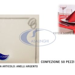 Tovaglioli Airlaid Cm.40X40 Set 50 Pz. Anelli Arge-8054619610565