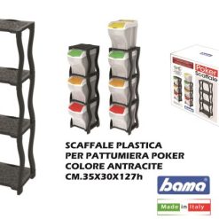 Scaffale Plastica Per Poker Nero-8007633403309