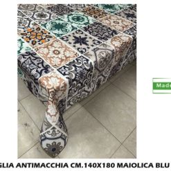 Tovaglia Antimacchia Cm.140X180 Maiolica Blu-8388777099048
