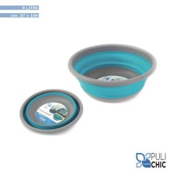 Bacinella Pieghevole Plastica Cm.37X14H Lt.9-8008240190880