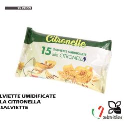 Salviette Umidificate Set 15 Pz. Alla Citronella-8008240308865