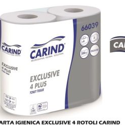 Carta Igienica Exclusive 4 Rotoli Carind-8011576001881