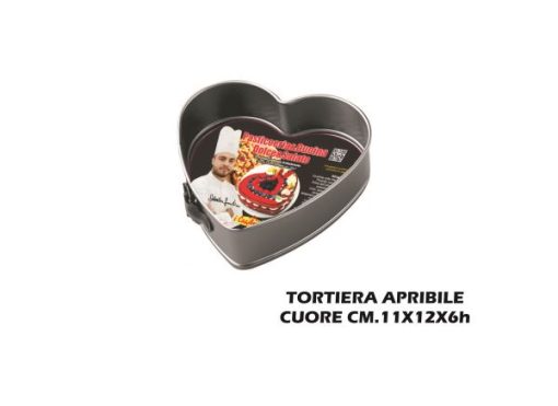 Tortiera Apribile Cuore Cm.11X12X6H-8056304642509