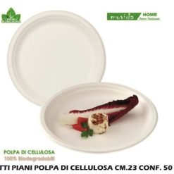 Piatti Piani Cm.23 Conf. 50 Pz. Bio-8056304643186