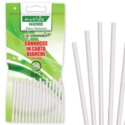 Cannucce Carta Bio Conf. 50 Pz. Cm.20X0