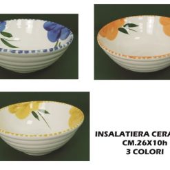 Insalatiera Ceramica Cm.26 Decorata-8032591298025