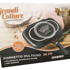 Bistecchiera Con Manico Antiader. Rett. Cm.32-8032591298186