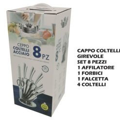 Ceppo Set 8 Pz. Coltelli Blumenthal Grigio-8032591299015