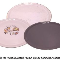 Piatto Pizza Cm.33 Colori Assortiti-