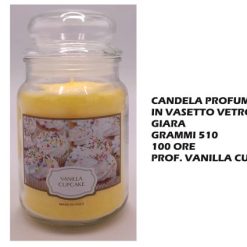 Candela Profumata In Vetro Gr.510 100 Ore Vaniglia-8005730029859