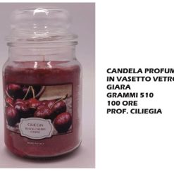 Candela Profumata In Vetro Gr.510 100 Ore Ciliegia-8005730029873