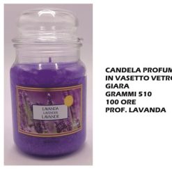 Candela Profumata In Vetro Gr.510 100 Ore Lavanda-8005730029941