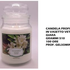 Candela Profumata In Vetro Gr.510 100 Ore Gelsomino-8005730029996