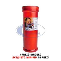 Lumino Cera Grande Rosso T60 Durata 4 G.-8056370650606