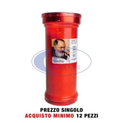 Lumino Cera Grande Rosso T80R Durata 4 G.-8009417000803