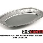 Vassoio Da Portata Alluminio Set 2 Pz. V350G-8011851200152