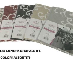 Tovaglia Loneta Digitale X 6 Cm.140X180-8056737663249