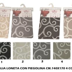 Tovaglia Loneta Con Piegolina Cm.140X170 4 Colori-8056737663867