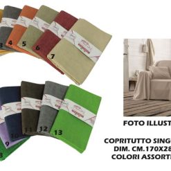 Copritutto Gran Foulard Singolo Cm.170X280 Col. Ass.-8056737664444