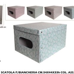 Scatola P/Biancheria Cm.54X44X33H Col. Ass.-8034048539842