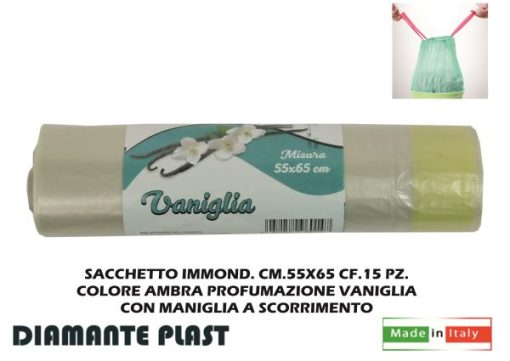 Sacchetto Immond. Cm.55X65 Cf.15 Pz. Ambra/Vaniglia-8052282960147