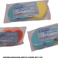 Spugna Massage Greta Cuore Set 2 Pz.-8006324120303