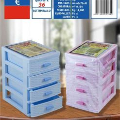 Cassettiera Plastica 4 Cassetti Small-8011690221899
