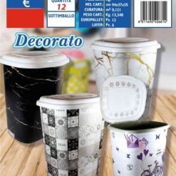 Portabiancheria Plastica Lt.41 Decorato-8011690406814