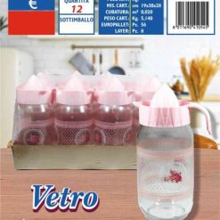 Spremiagrumi Vetro Lt.1 Dec. Rosa-8011690410545