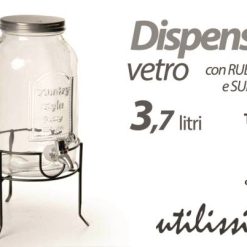 Dispenser Vetro Con Cop. Lt.3