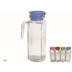 Caraffa Vetro Con Tappo Plastica Lt.1-8445393056050