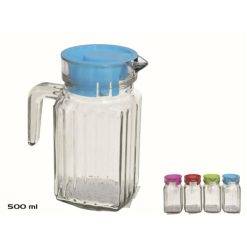 Caraffa Vetro Con Tappo Plastica Lt.0