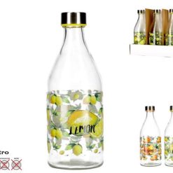Bottiglia Vetro Lt.1 Dec. Mediterraneo-8430540890991