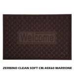 Zerbino Clean Soft Cm.40X60 Marrone-8056358741302