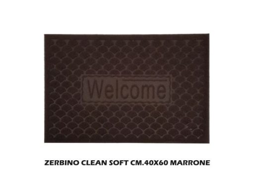 Zerbino Clean Soft Cm.40X60 Marrone-8056358741302