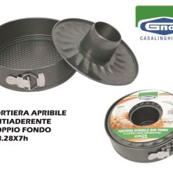Tortiera Apribile Doppio Fondo Cm.28 Antiaderente-8011126105458