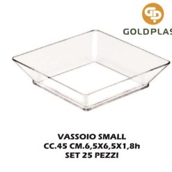 Vassoio Small Plate Ps Trasp. Conf. 25 Pz. Cm-8024854007161