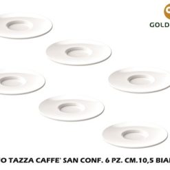Piattino Tazza Caffe' San Conf. 6 Pz. Cm.10