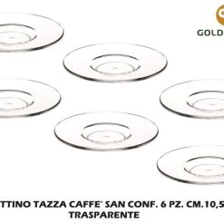 Piattino Tazza Caffe' San Conf. 6 Pz. Cm.10