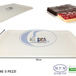 Vassoio Paperino Conf. 5 Pz. Cm.37X48 Bianco-8028344057285