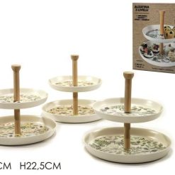 Alzata 2 Ripiani Cm.25X22