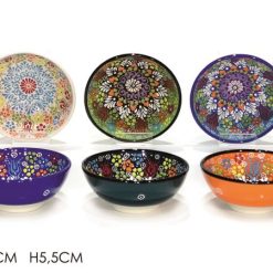 Coppetta Ceramica Cm.13 6 Col. Ass.-8015361234454