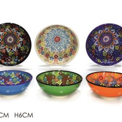 Coppetta Ceramica Cm.16 6 Col. Ass.-8015361234478