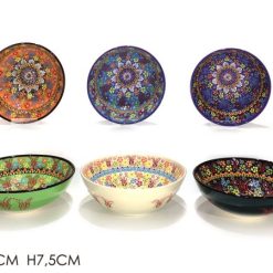 Insalatiera Ceramica Cm.22 6 Col. Ass.-8015361234485