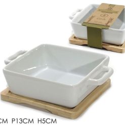 Tegamino Su Base Bamboo Cm.17