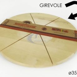 Tagliere Tondo Legno Girevole Cm.-8015361547028