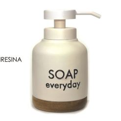 Dispenser Sapone Liquido Poliresina Bianco-8015361991340